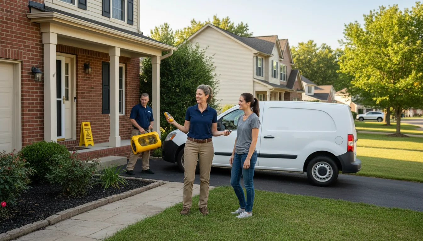 Water restoration image for Dehumidification And Cleanup Services in Duke, OK